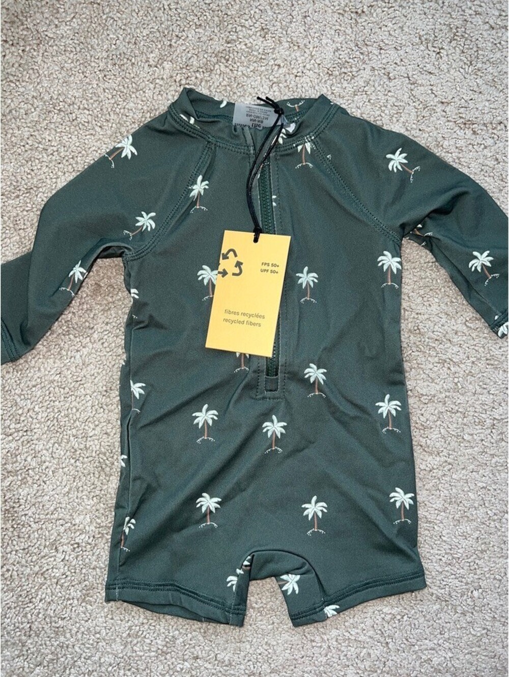 NWT Miles the Label swimsuit rashguard 0-3 months
